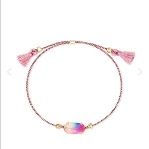 Kendra Scott pink bracelet in watercolor illusion